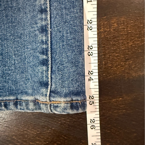 Madewell Cali Demi Boot Jeans Size 24 Mid Rise Bootcut Stretch Denim - Picture 10 of 14